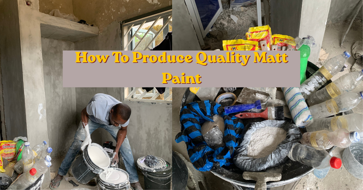 How To Produce Quality Matt Paint