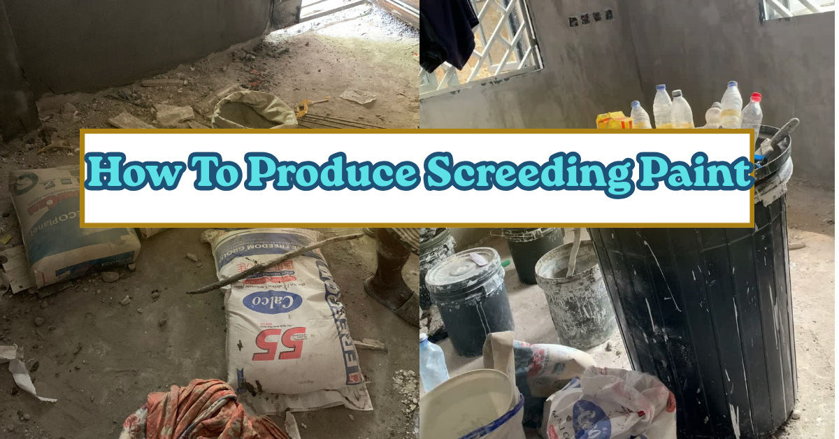 How To Produce Screeding Paint