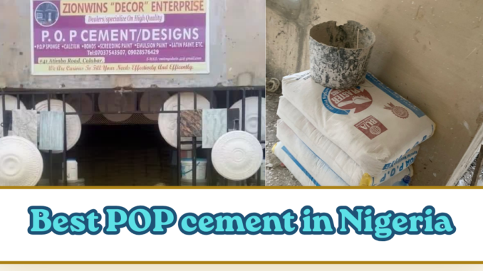 Best POP cement in Nigeria