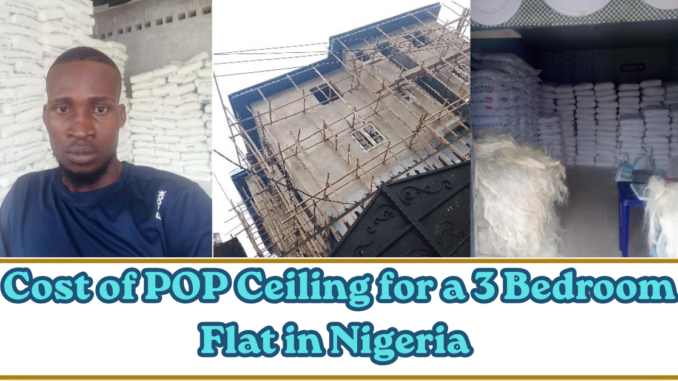 Cost of POP Ceiling for a 3 Bedroom Flat in Nigeria