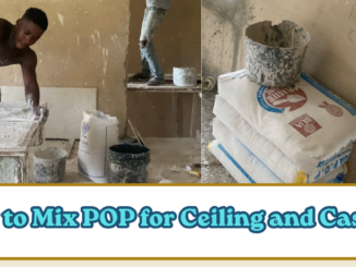 How to Mix POP for Ceiling and Casting