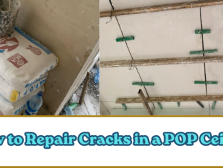 How to Repair Cracks in a POP Ceiling