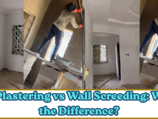 Wall Plastering vs Wall Screeding
