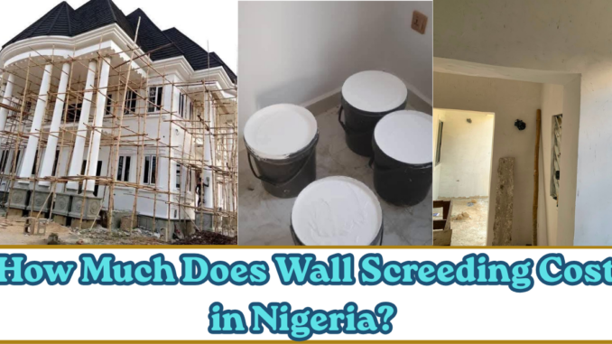 Wall Screeding Cost in Nigeria?