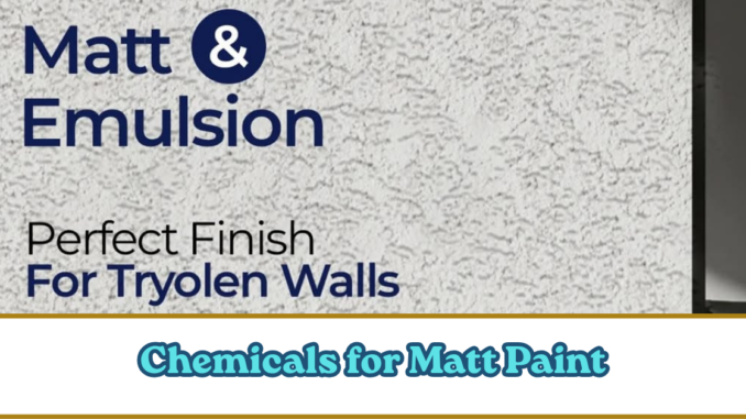 Chemicals for Matt Paint