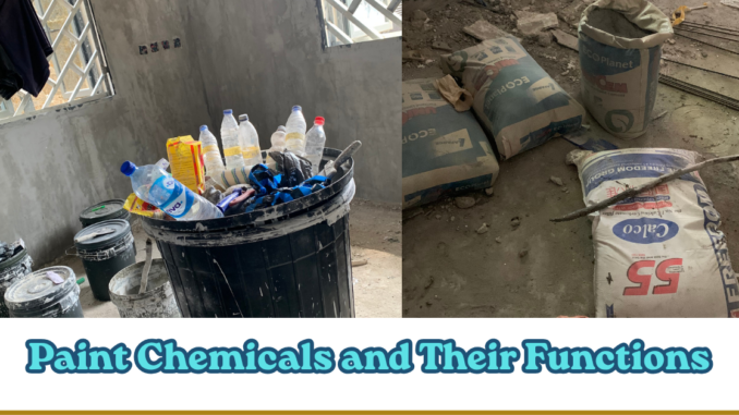 Paint Chemicals and Their Functions