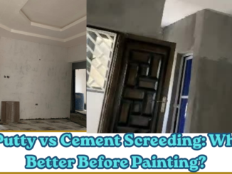 Wall Putty vs Cement Screeding